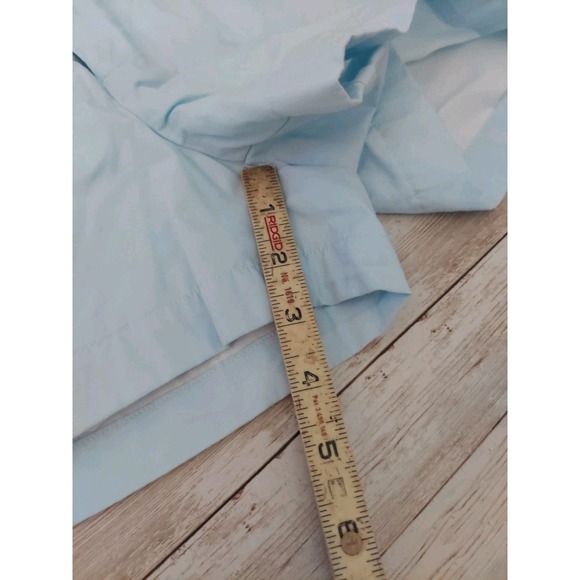 Lauren James Light Blue Poplin Chino Shorts Size Large Summer Preppy Yachtwear - Picture 8 of 9